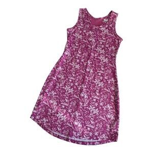 Columbia PFG Freezer III Fuchsia Tropical Print Sleeveless Dress Womens XS